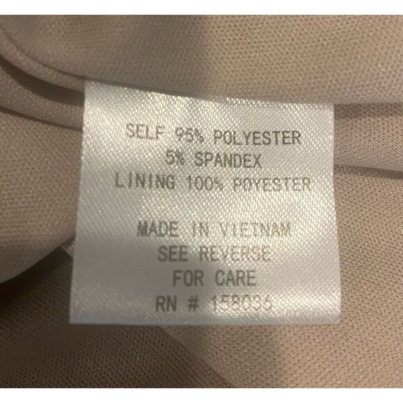 NWT Birdy Grey Hannah Dress Empire Waist Flutter Sleeve Taupe Large L New - Picture 6 of 6